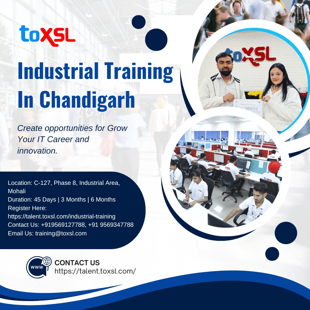 6 Months Industrial Training in Mohali at ToXSL Technologies